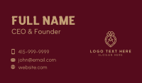 Luxe Jewel Letter A Business Card Image Preview
