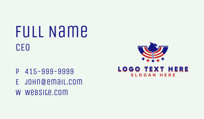Eagle Patriotic  Business Card Image Preview
