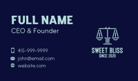 Legal Lawyer Attorney Scales Business Card Image Preview