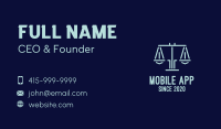 Legal Lawyer Attorney Scales Business Card Image Preview