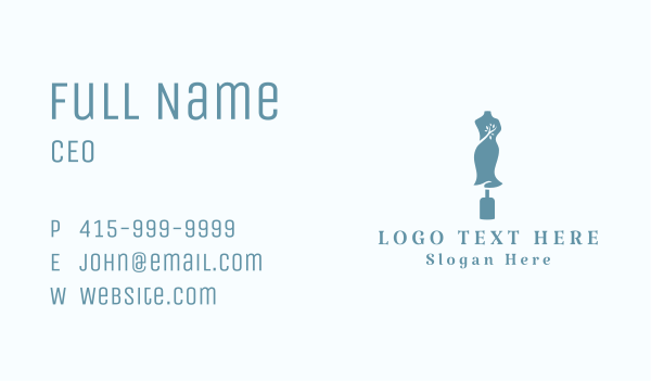 Mannequin Eco Dress Business Card Design Image Preview