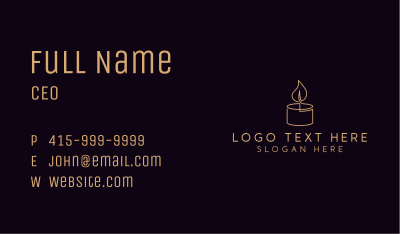 Candlelight Spa Decor Business Card Image Preview