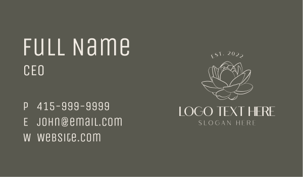Luxury Floral Brand Business Card Design Image Preview