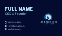 Blue Moon Wolf Business Card Image Preview