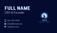 Blue Moon Wolf Business Card Image Preview