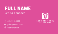 T & U Monogram App Business Card Preview