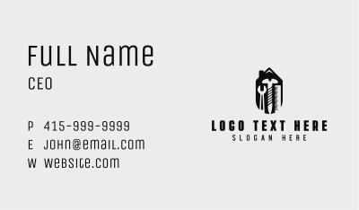 Home Renovation Carpentry Business Card Image Preview