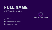 Tech Company Letter C Business Card Design