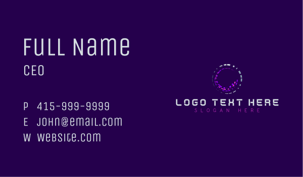 Tech Company Letter C Business Card Design Image Preview