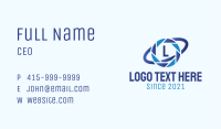 Camera Planet Letter Business Card Image Preview