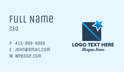 Blue Star Box Business Card Image Preview