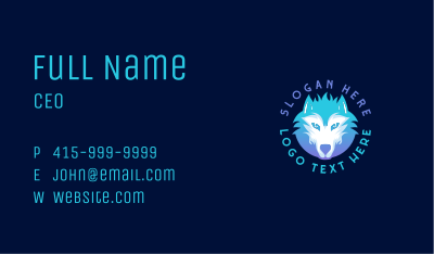 Wolf Wildlife Animal Business Card Image Preview