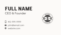 Black Arrow Seal Letter  Business Card Image Preview