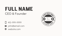 Black Arrow Seal Letter  Business Card Preview
