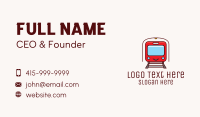 Subway Tunnel Train Business Card Image Preview