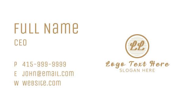 Fashion Store Script Lettermark  Business Card Design Image Preview