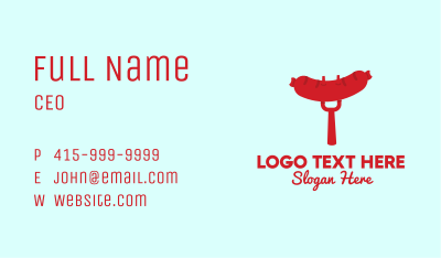 BBQ Sausage Grill  Business Card