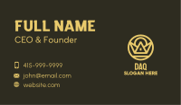Gold Crown Structure Business Card Image Preview