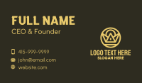 Gold Crown Structure Business Card Design