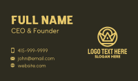 Gold Crown Structure Business Card Preview