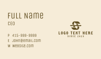 Medieval Arrow Letter S Business Card Image Preview