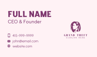 Nature Floral Hair Lady Business Card Design