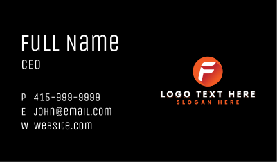 Cyber Tech Lettermark Business Card Image Preview