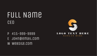 Premium Startup Letter S Business Card Image Preview