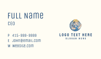 Construction Man Laborer Business Card Image Preview