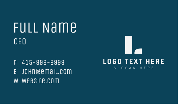 Classic Publishing Lettermark Business Card Design Image Preview