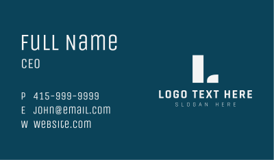 Classic Publishing Lettermark Business Card Image Preview
