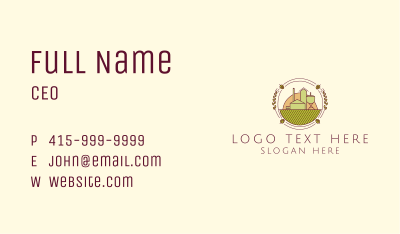 Wine Factory Emblem Business Card Image Preview