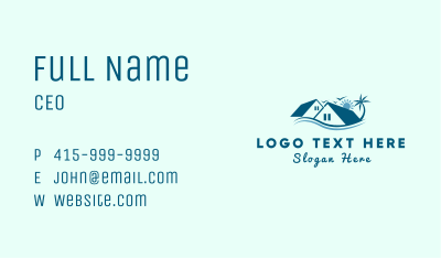 Beach House Resort Business Card Image Preview