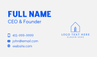 Minimalist House Pencil  Business Card Image Preview