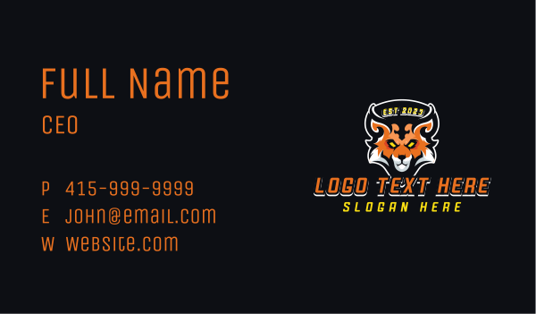 Fierce Fox Gaming  Business Card Design Image Preview