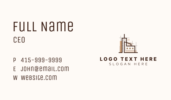 Property Building Structure Business Card Design Image Preview