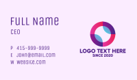 Colored Digital Circle Business Card Image Preview