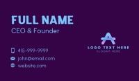Gradient Letter A  Business Card Image Preview