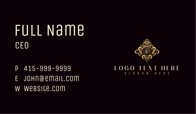 Luxury Monarch Crown Business Card Image Preview
