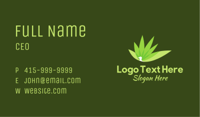 Green Peacock Environmental Business Card Image Preview