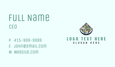  Floor Tiles Contractor Business Card Image Preview