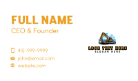 Excavator Machinery Excavation Business Card Image Preview