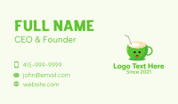 Coconut Cup Juice  Business Card Image Preview