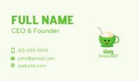 Coconut Cup Juice  Business Card Image Preview
