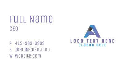 Creative Company Letter A  Business Card Image Preview