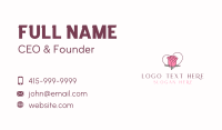 Rose Bud Heart Business Card Image Preview