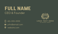 Luxurious Shield Crown Business Card Image Preview