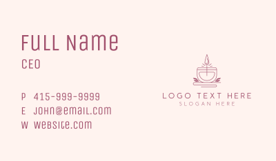 Scented Candle Boutique Business Card Image Preview