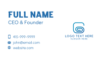 Blue G Clip Business Card Preview
