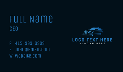 Race Car Automotive Business Card Image Preview